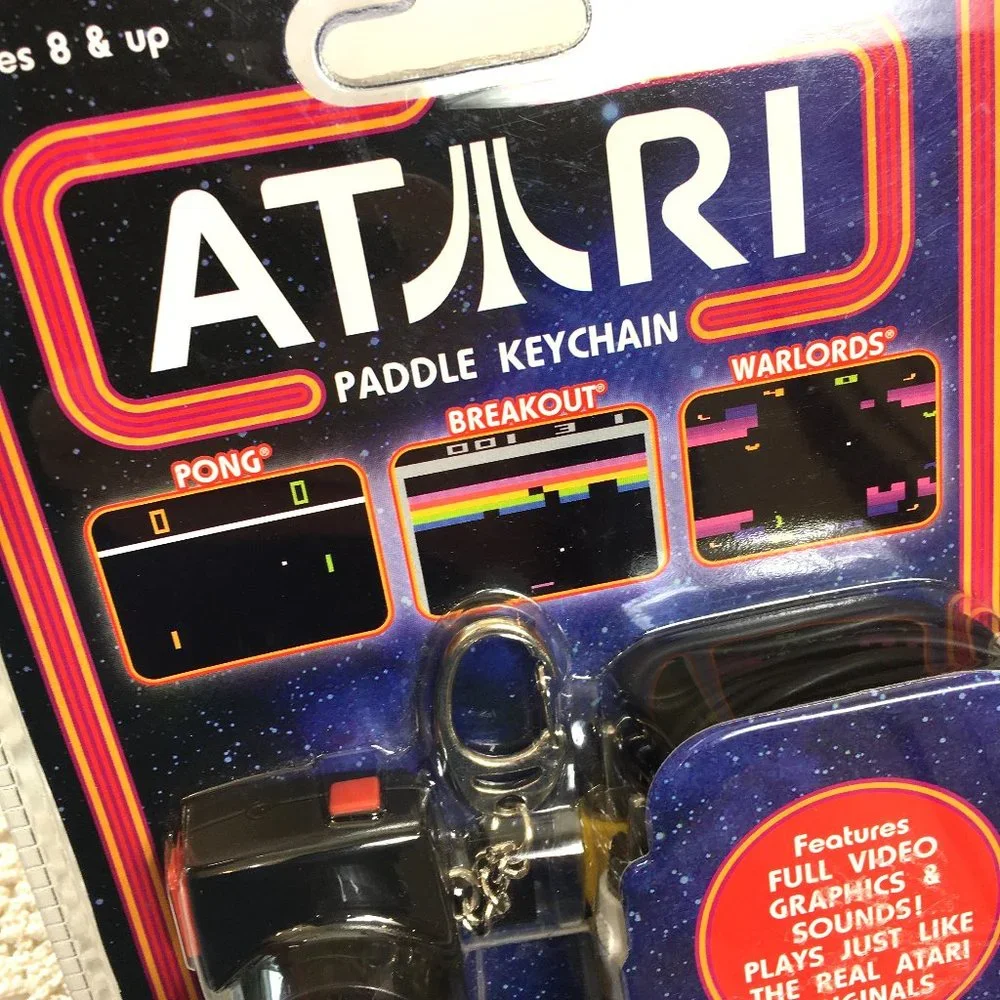 Atari Keychain Pong/Breakout/Warlords Vtg 2006